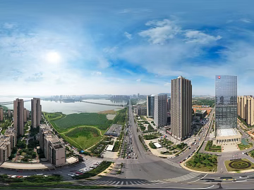 HDR urban ecological greening panorama texture (ID:ffach328003)