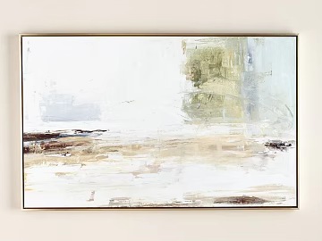 Quiet Wind Light Yellow Grey Abstract Decorative Painting texture (ID:ffaeh373956)