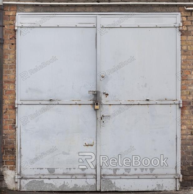 Metal door texture