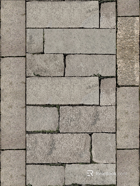 gray stone brick courtyard pavement texture