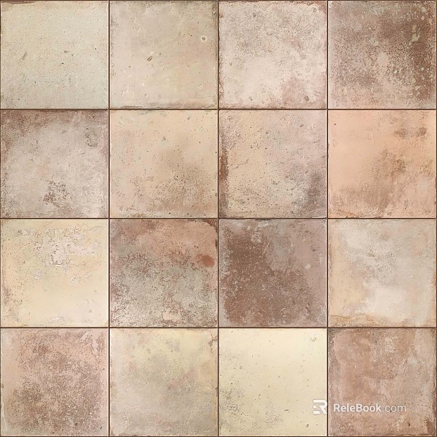 Square antique tiles, terracotta antique tiles texture