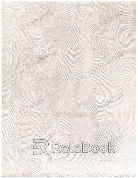 Plain pattern carpet, featuring a uniform, light beige color with subtle, fine-textured lines, creating a soft and minimalist aesthetic suitable for various interior designs.