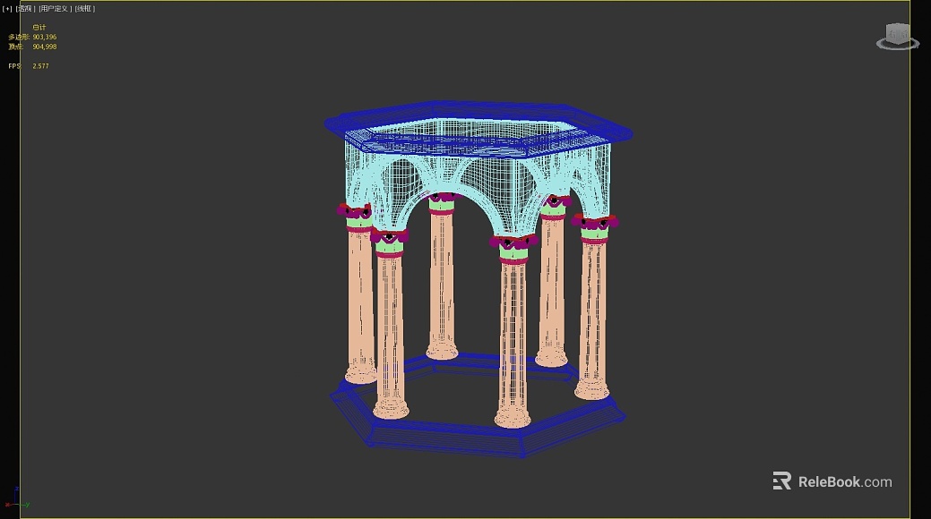 European-style beige Roman column building components texture