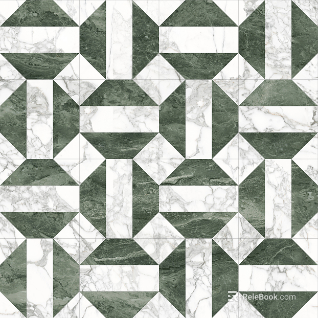 Marble mosaic tile texture