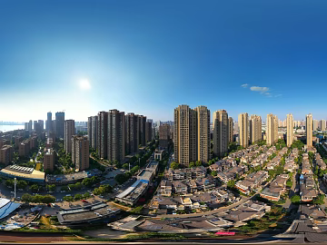 HDR urban ecological greening panorama texture (ID:ffach695003)