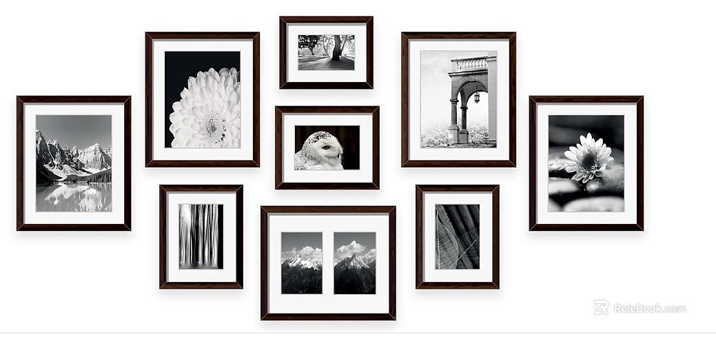 black and white painting texture