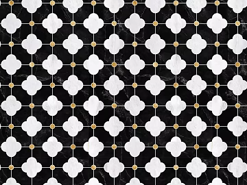 Middle Ancient Retro Black and White Tiles texture (ID:ffach566705)