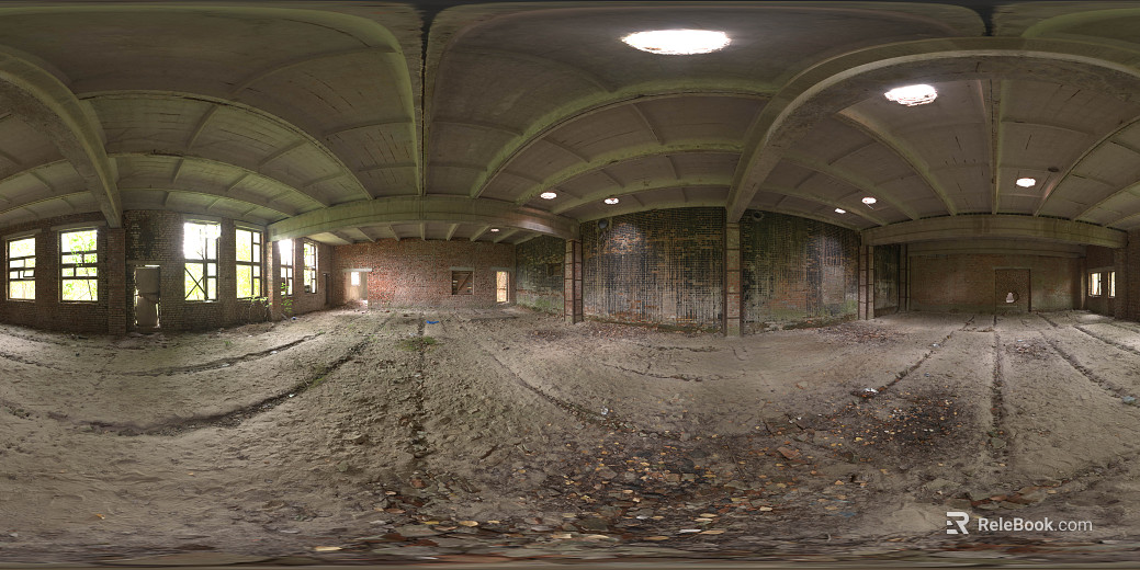 Indoor dilapidated building day HDR texture