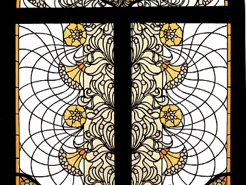 Vintage Pattern Stained Glass texture (ID:ffach271870)