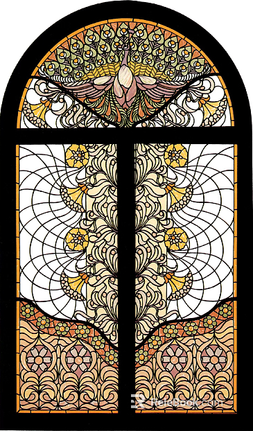 Vintage Pattern Stained Glass texture