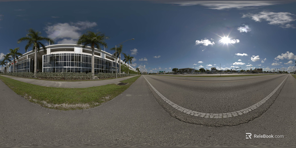 Outdoor City Road Daytime HDR texture