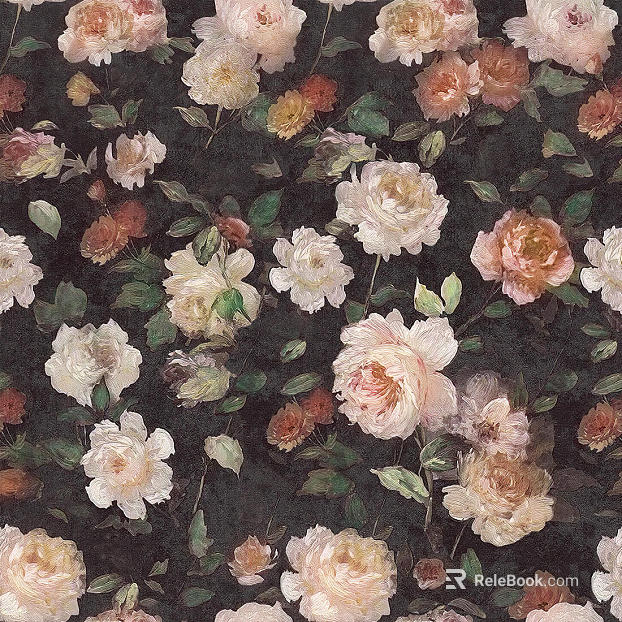 Plant painting texture