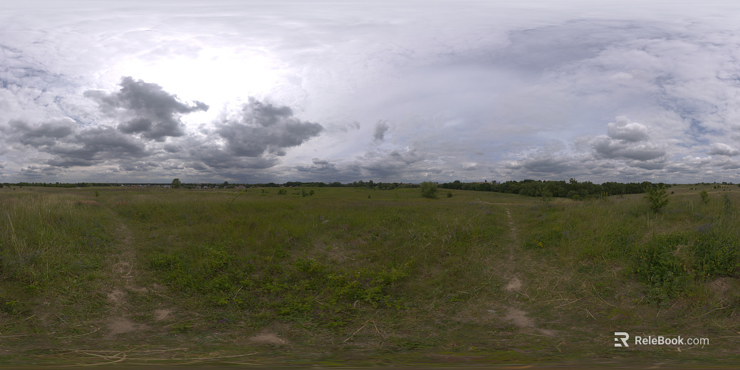 Outdoor Blue Sky Grassland Lawn HDR texture