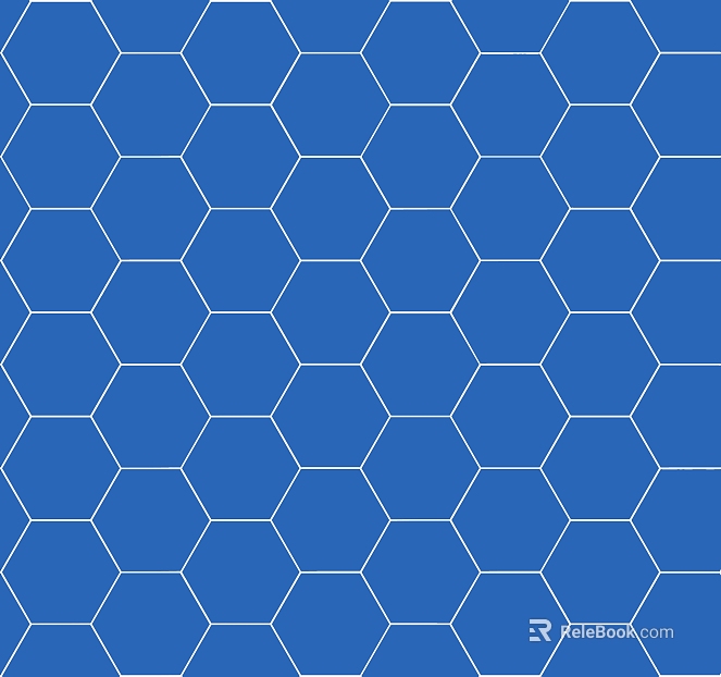 Blue Hexagon Brick Kitchen and Bathroom Wall Brick texture
