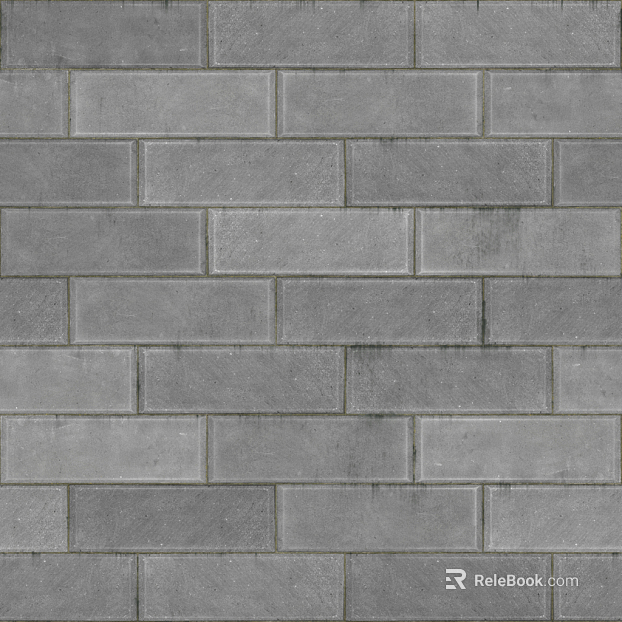 Brick wall exterior wall gray polished brick texture