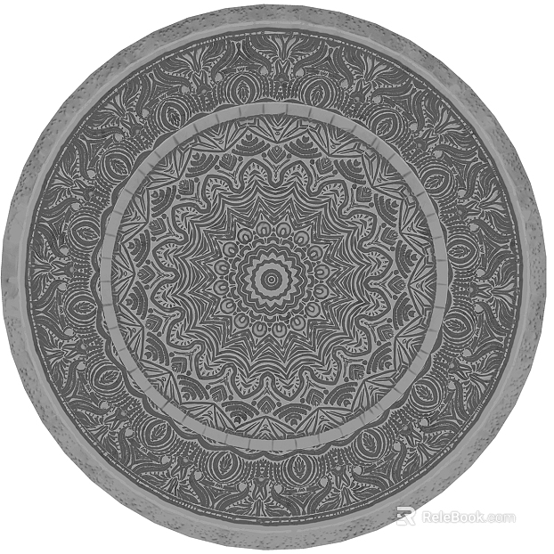 Round carpet texture