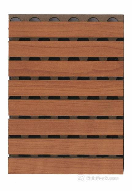 Sound-absorbing board warm-colored wood grille texture