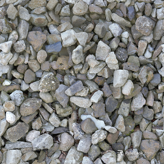 Ground gravel texture