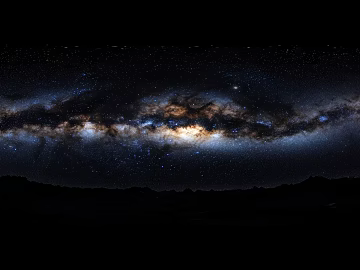 Night view starry sky aurora panorama HDR texture (ID:ffach735365)
