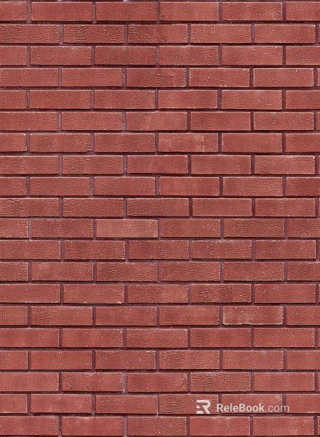 Brick wall villa facade red cultural brick seamless texture