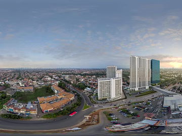 city skyline blue sky white clouds hdr texture (ID:ffajh430577)