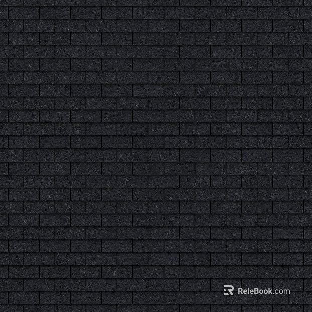 Black Asphalt Tile Roof texture