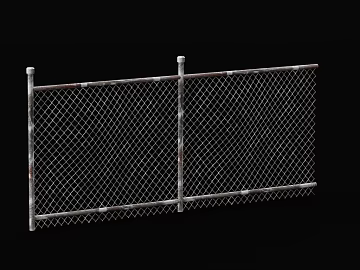 Silver gray distressed metal mesh site fence texture (ID:ffaeh429774)