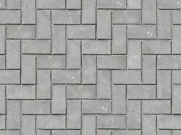Herringbone bread brick pavement 3d model