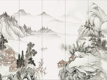 landscape painting texture (ID:ffajg25515)