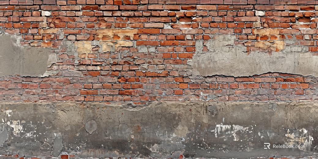 Retro weatherized red brick building exterior wall brick texture