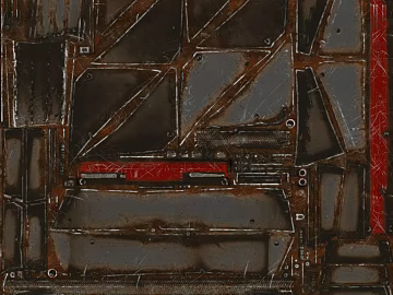 Industrial Style Red Brown Used Metal Decorative Panel texture (ID:ffaeh622532)