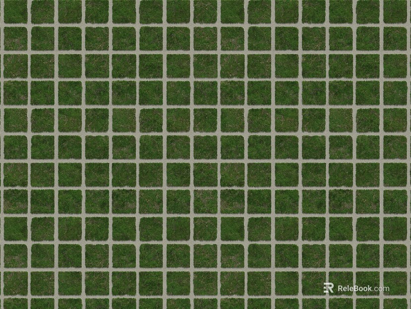 grass-planting brick texture
