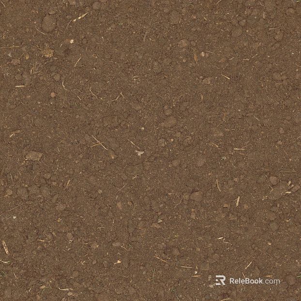 Dark brown dirt outdoor ground texture