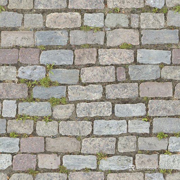 Brick pavement texture