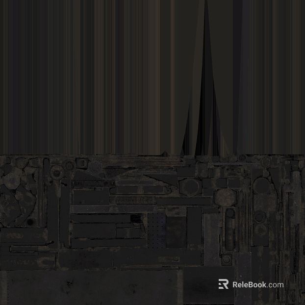 Old dark gray metal industrial wind wall texture