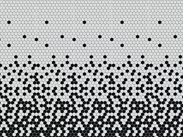 Hexagonal brick hexagonal attenuation black and white texture (ID:ffabg28296)