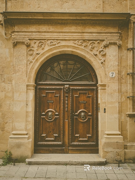 Wooden door texture