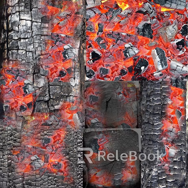 carbon burning wood heavy metal wood carbon ash texture