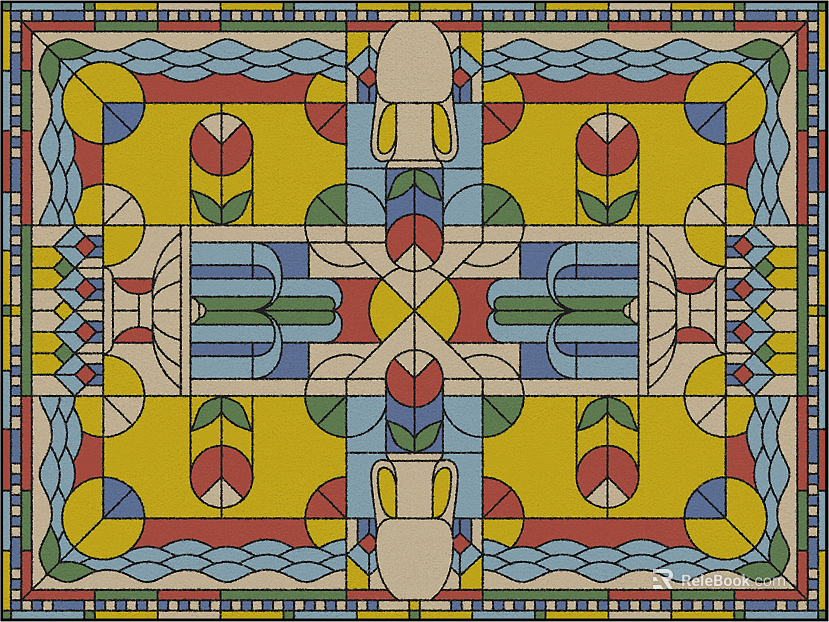 geometric carpet texture