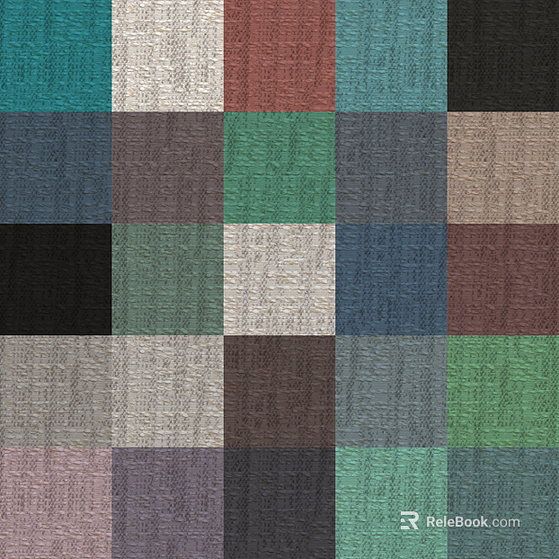 Plaid Colorblock Cloth texture