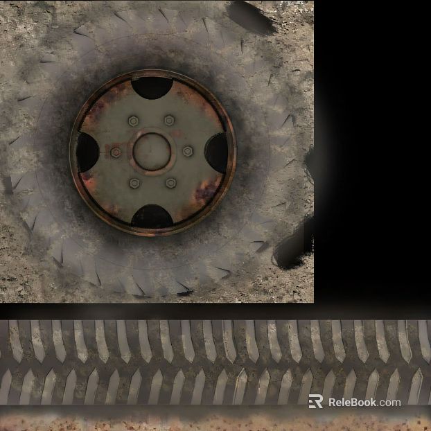 Grey-black distressed rubber tyres texture