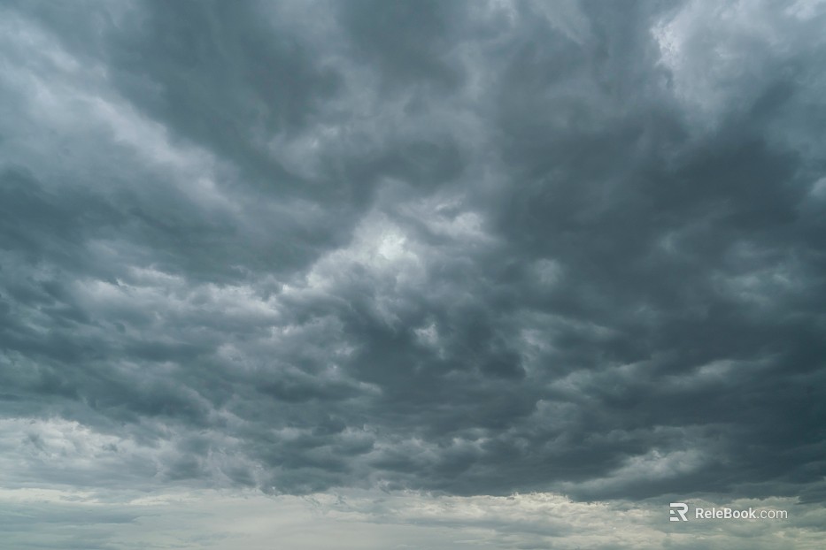 Dark dark clouds, cloudy sky, storm disaster coming texture