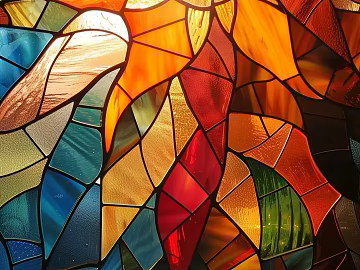 Stained Glass Art Glass Ice Crack Glass texture (ID:ffach068073)