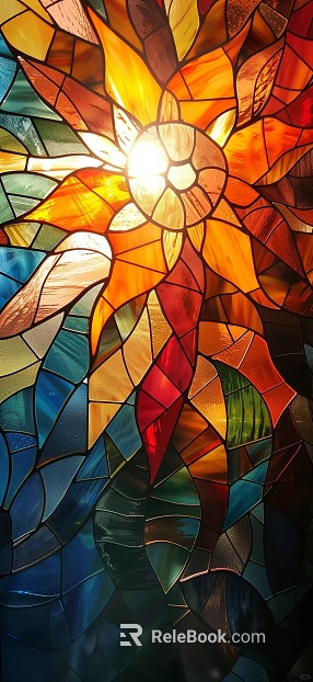 Stained Glass Art Glass Ice Crack Glass texture