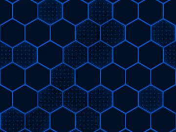 Hexagonal Brick Technology Sense Dark Wall Cloth texture (ID:ffaeg30993)