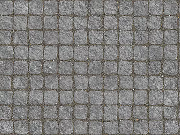 gray square mosaic floor tile sidewalk road ground street stone paving 3d model