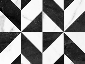 Marble Parquet Black and White Parquet Long Lattice Floor Tile texture (ID:ffaag00457)