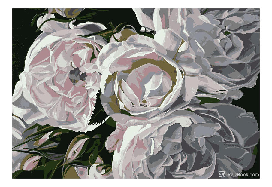 Plant painting texture
