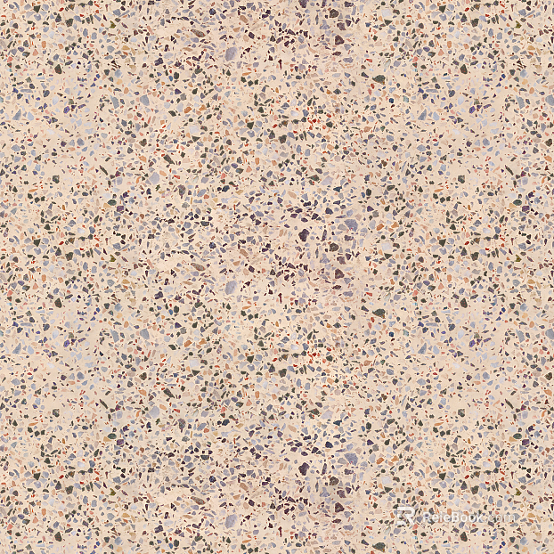 Commonly used orange terrazzo texture