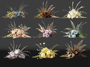 Multicolor Flora Combination Wedding Decoration texture (ID:ffaeh795794)
